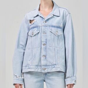 Citizens of Humanity Georgina Denim Jacket In Vidia light blue size XS NWT